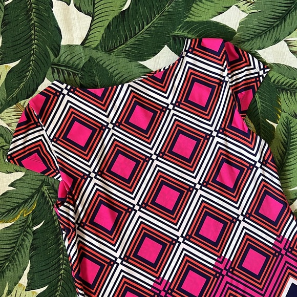 Jessica Howard • Geometric Capped Sleeve Dress • Size Large - Picture 6 of 6